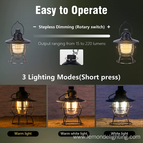 Waterproof Outdoor Portable Rechargeable Camping Lights